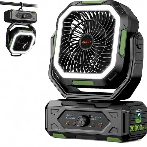 OGERY Camping Fan, 20000mAh