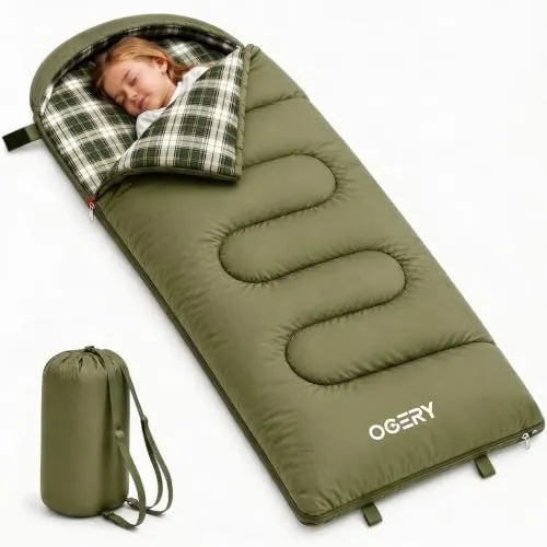 OGERY Kids 3-Season Sleeping Bag