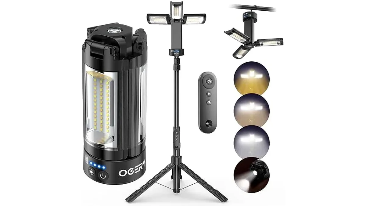 OGERY Work Light with Stand